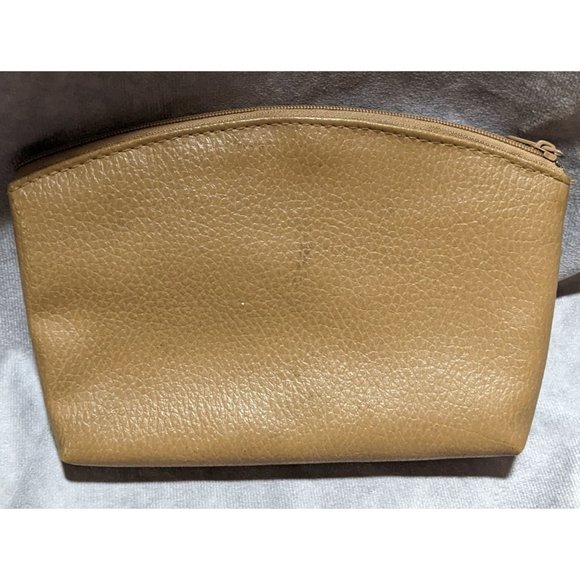 Tan Leather Toiletry Pouch - Picture 5 of 6